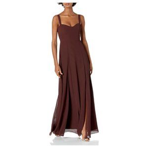 Jenny Yoo Women's Harris Sweetheart Neckline A Line Chiffon Dress